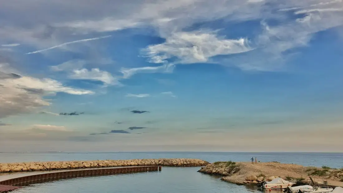 Le bord de mer à Cagnes-sur-Mer